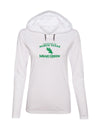 Women's North Texas Mean Green Long Sleeve Hooded Tee Shirt - North Texas Arch Primary Logo