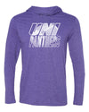 Women's Northern Iowa Panthers Long Sleeve Hooded Tee Shirt - UNI Panthers Football Image