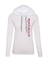 Women's San Diego State Aztecs Long Sleeve Hooded Tee Shirt - Vert SDSU Aztecs