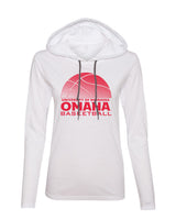 Women's Omaha Mavericks Long Sleeve Hooded Tee Shirt - UNO Basketball