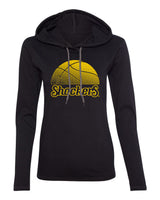 Women's Wichita State Shockers Long Sleeve Hooded Tee Shirt - WSU Shockers Basketball
