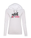Women's Utah Utes Long Sleeve Hooded Tee Shirt - Script Lower Case Utah Utes