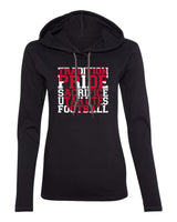 Women's Utah Utes Long Sleeve Hooded Tee Shirt - Utah Utes Football Tradition