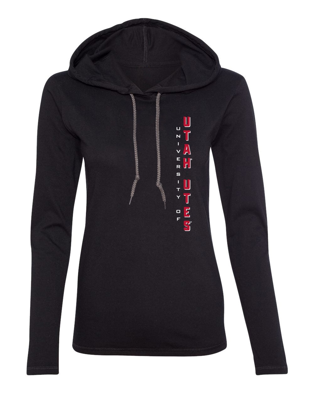 Women's Utah Utes Long Sleeve Hooded Tee Shirt - Vert University of Utah Utes