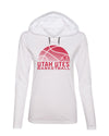 Women's Utah Utes Long Sleeve Hooded Tee Shirt - Utah Utes Basketball with Logo