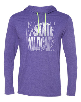 Women's K-State Wildcats Long Sleeve Hooded Tee Shirt - K-State Wildcats Football Image