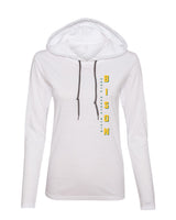 Women's NDSU Bison Long Sleeve Hooded Tee Shirt - Vertical BISON