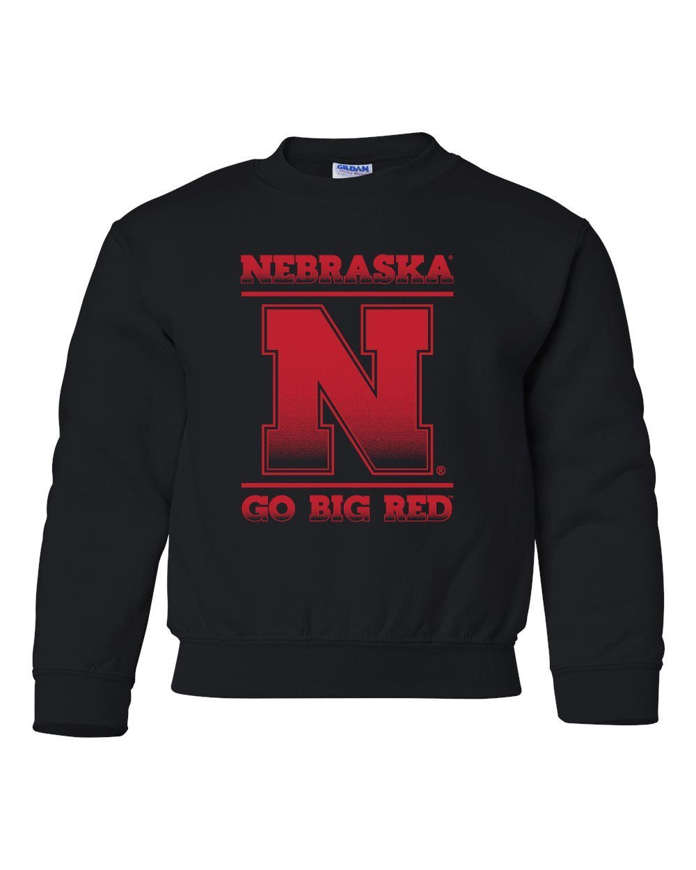 Nebraska Cornhuskers "Nebraska N GO BIG RED" Youth Crewneck Sweatshirt