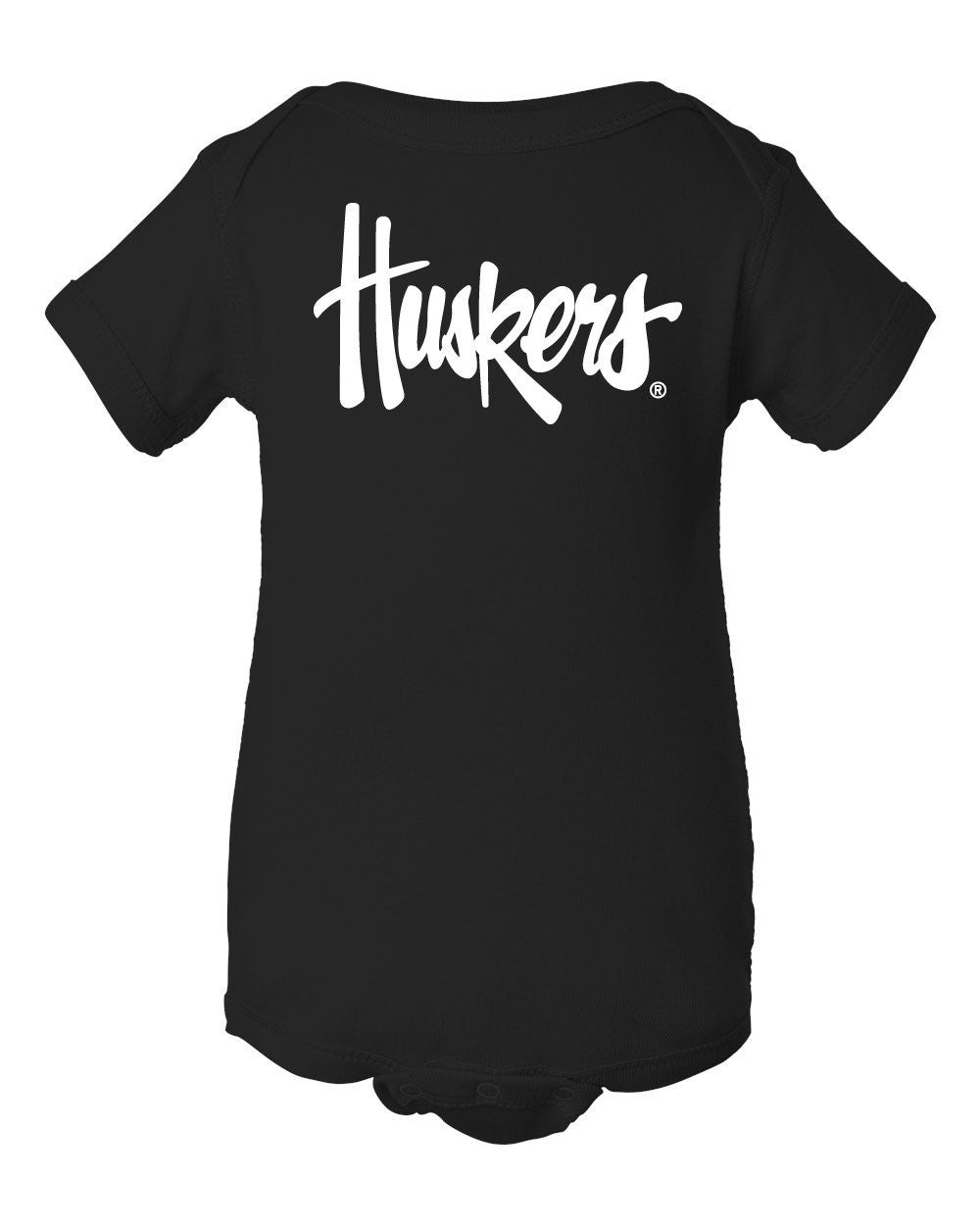 Nebraska Cornhuskers Legacy Script "Huskers" Infant Onesie