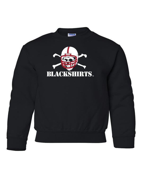 Nebraska Cornhuskers Football Blackshirts Logo Youth Crewneck Sweatshirt