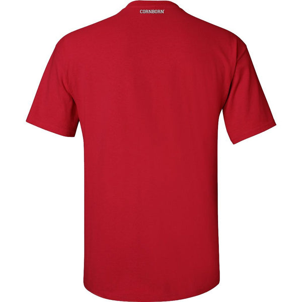 Nebraska Football Traditions Unisex Short Sleeve Tee Shirt - Red (Back View)