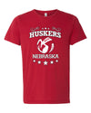 Women's Nebraska Cornhuskers Volleyball Stars Premium Tri-Blend Tee Shirt