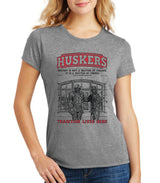 Women's Nebraska Cornhuskers Football Tradition Lives Here "Berringer & Osborne" Premium Tri-Blend Tee Shirt