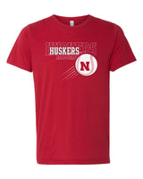 Women's Nebraska Huskers x 3 Baseball Premium Tri-Blend Tee Shirt