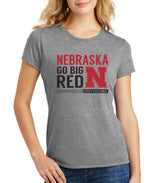 Women's Nebraska "Expect Excellence" Premium Tri-Blend Tee Shirt