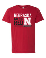 Women's Nebraska Cornhuskers "Expect Excellence" Premium Tri-Blend Tee Shirt