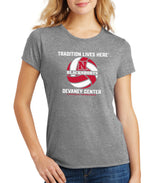 Women's Nebraska Huskers Premium Tri-Blend Tee Shirt - Blackshorts Volleyball Tradition Lives Here