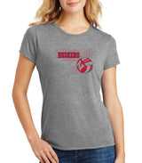 Women's Nebraska Huskers Premium Tri-Blend Tee Shirt - Nebraska Volleyball Huskers Times 3