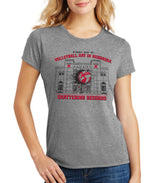 Women's Nebraska Huskers Premium Tri-Blend Tee Shirt - Volleyball Day in Nebraska