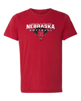 Women's Nebraska Huskers Premium Tri-Blend Tee Shirt - Nebraska Softball Tradition of Excellence