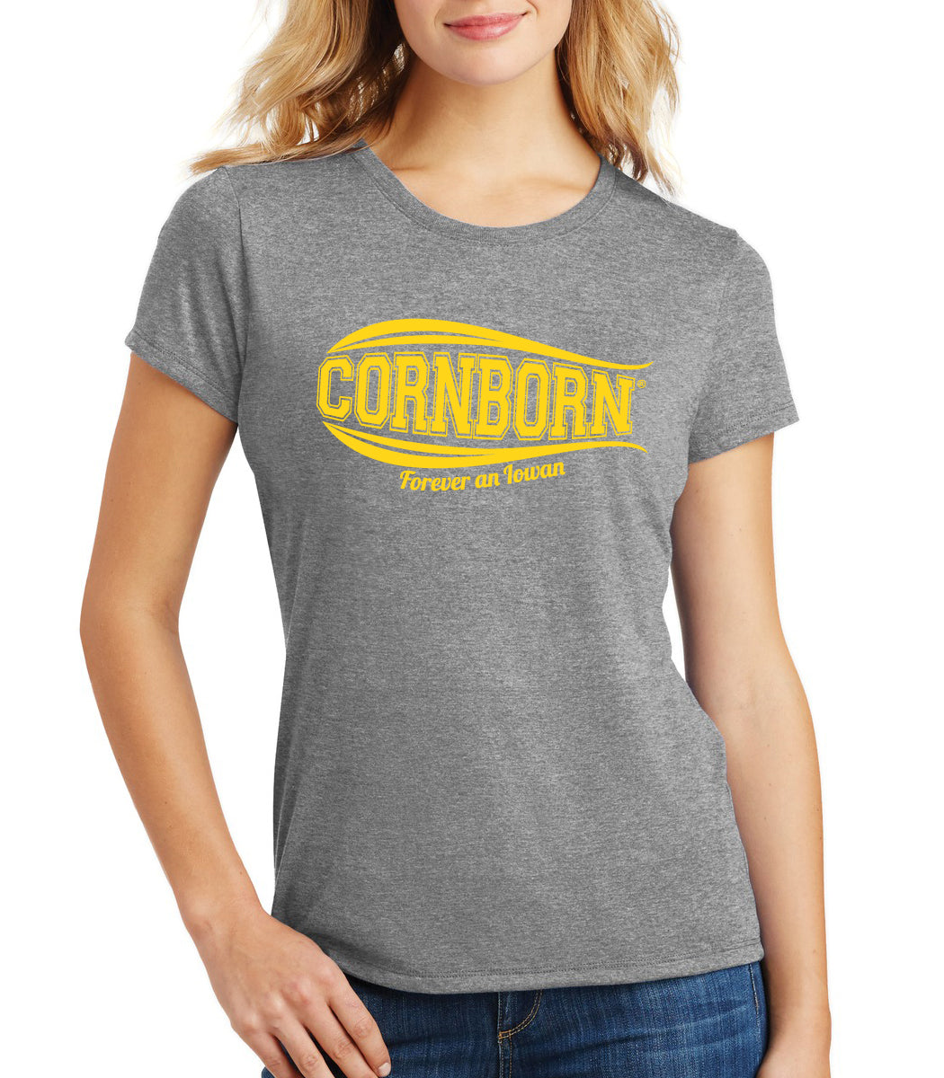 Women's Iowa Hawkeyes Premium Tri-Blend Tee Shirt - Forever an Iowan