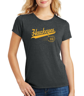 Women's Iowa Hawkeyes Premium Tri-Blend Tee Shirt - Iowa Hawkeyes Baseball