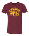 Women's Iowa State Cyclones Premium Tri-Blend Tee Shirt - Cy The ISU Cyclones Mascot Swirl