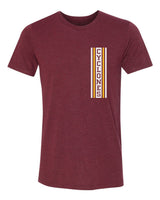 Women's Iowa State Cyclones Premium Tri-Blend Tee Shirt - Vertical Stripe CYCLONES
