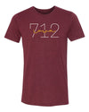 Women's Iowa State Cyclones Premium Tri-Blend Tee Shirt - 712 Area Code