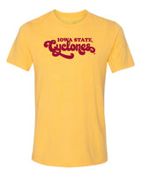 Women's Iowa State Cyclones Premium Tri-Blend Tee Shirt - Retro ISU Script Cyclones