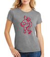 Women's Iowa State Cyclones Premium Tri-Blend Tee Shirt - Mascot Cy Full Body