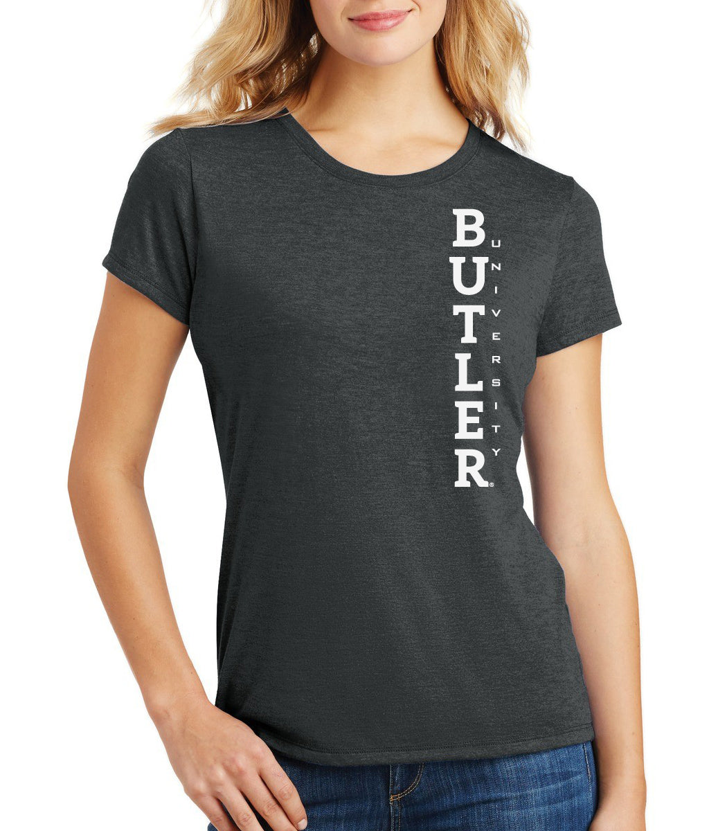 Women's Butler Bulldogs Premium Tri-Blend Tee Shirt - Vertical Butler University
