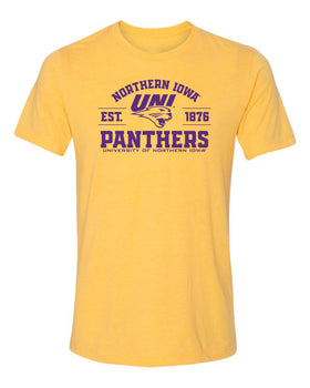 Women's Northern Iowa Panthers Premium Tri-Blend Tee Shirt - UNI Established 1876