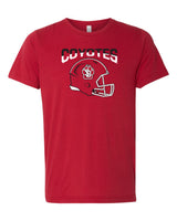 Women's South Dakota Coyotes Premium Tri-Blend Tee Shirt - USD Football Helmet