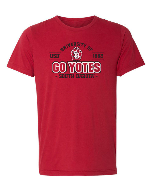 Women's South Dakota Coyotes Premium Tri-Blend Tee Shirt - USD 1862 GO YOTES