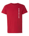 Women's South Dakota Coyotes Premium Tri-Blend Tee Shirt - Vertical USD Coyotes