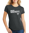 Women's Omaha Mavericks Premium Tri-Blend Tee Shirt - Mavericks Stripe Fade