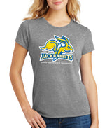 Women's South Dakota State Jackrabbits Premium Tri-Blend Tee Shirt - SDSU Jackrabbits Primary Logo