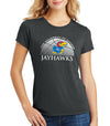 Women's Kansas Jayhawks Premium Tri-Blend Tee Shirt - Kansas Basketball Primary Logo