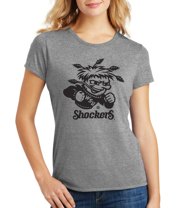 Women's Wichita State Shockers Premium Tri-Blend Tee Shirt - WuShock Logo