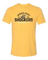 Women's Wichita State Shockers Premium Tri-Blend Tee Shirt - Arc Wichita State Shockers