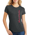 Women's Houston Cougars Premium Tri-Blend Tee Shirt - Vertical University of Houston