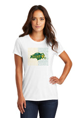 Women's NDSU Bison Premium Tri-Blend Tee Shirt - NDSU Bison Logo Overlay