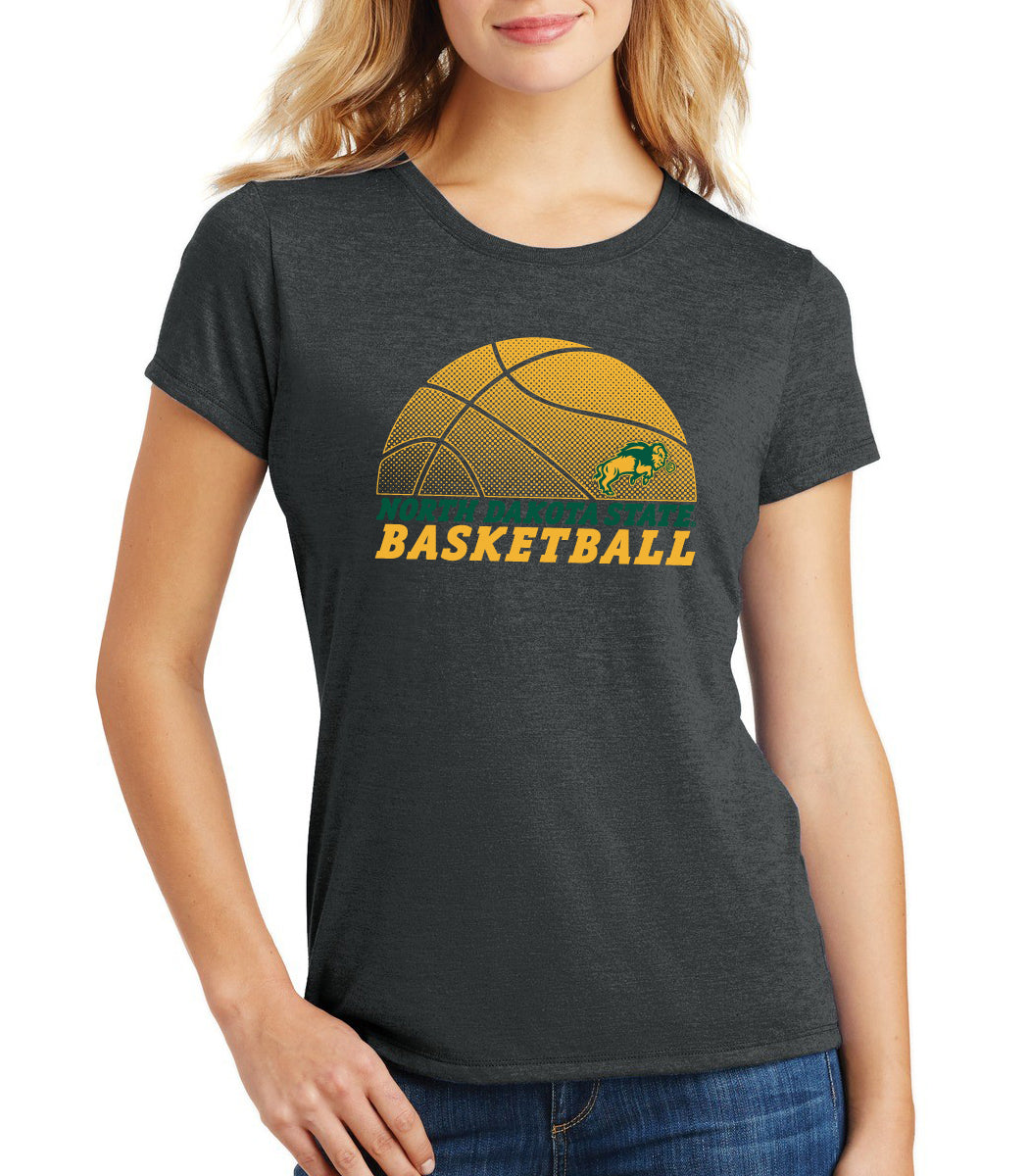 Women's NDSU Bison Premium Tri-Blend Tee Shirt - North Dakota State Bison Basketball