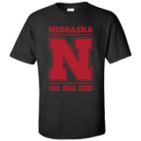 Nebraska Cornhuskers "Nebraska N GO BIG RED" Tee Shirt