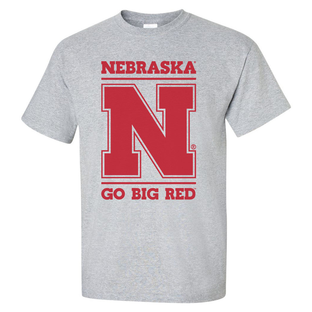 Nebraska Cornhuskers "Nebraska N GO BIG RED" Tee Shirt