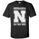 Nebraska Cornhuskers "Nebraska N GO BIG RED" Tee Shirt