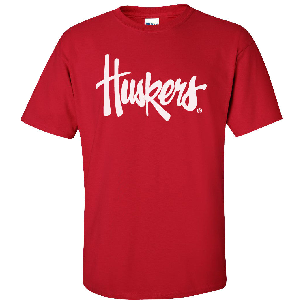 Nebraska Cornhuskers Legacy Script "Huskers" Tee Shirt