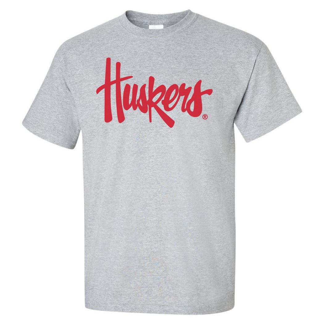 Nebraska Legacy Script "Huskers" Tee Shirt