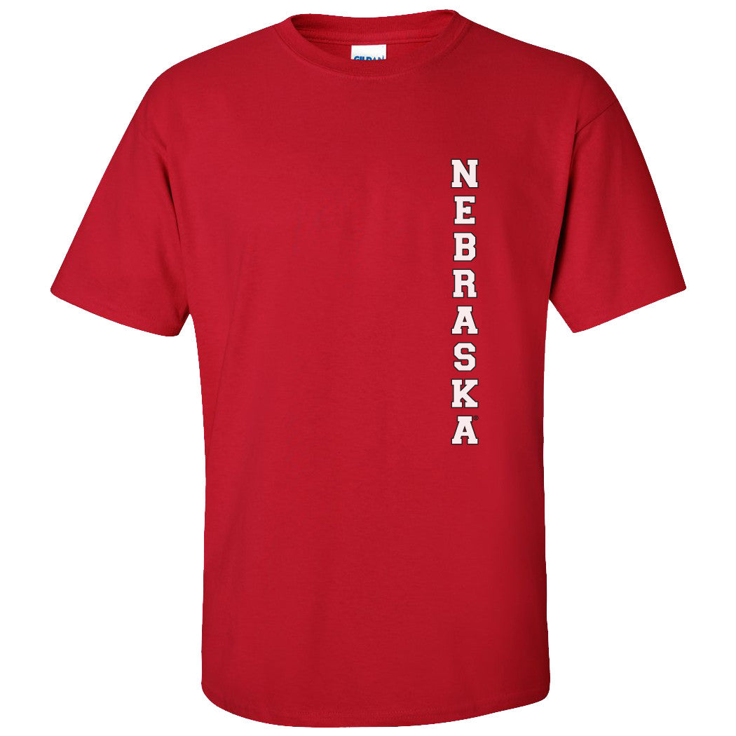 Vertical "NEBRASKA" Tee Shirt